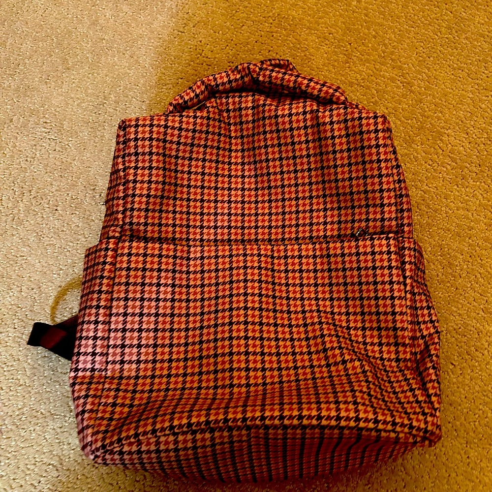 a new day Red and Black Houndstooth Backpack